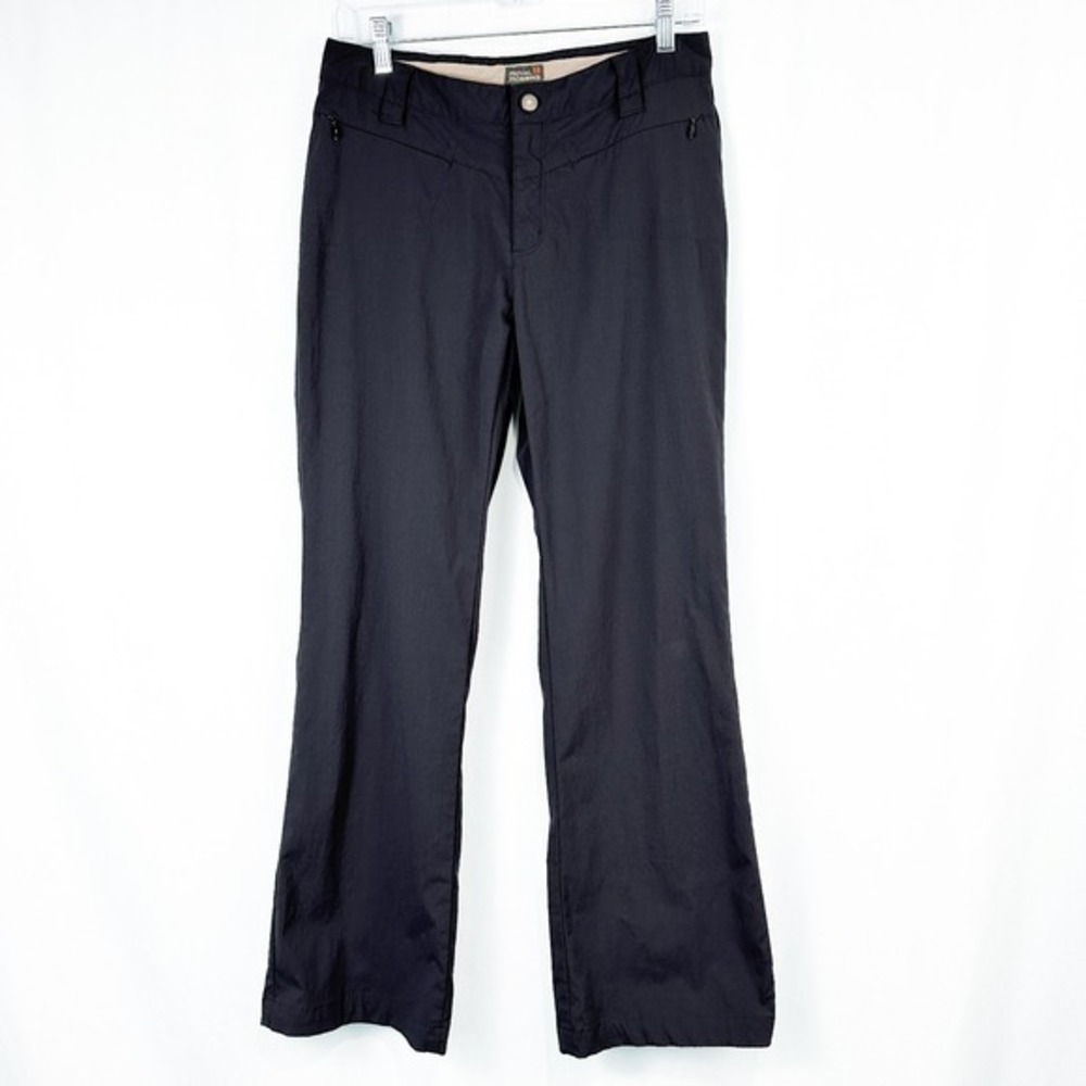 Royal Robbins Nylon Mid Rise Bootcut Pants Womens 6 Black Hiking‎ Outdoor Travel